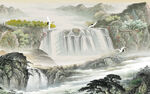 现代 沙发新山水画 tIf分层