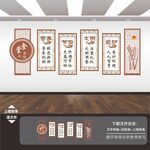 企业学校食堂餐厅文化标语展板
