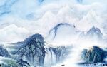高端 最新简约山水 Tif分层