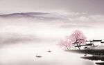 爆款中式山水背景 TIf分层