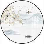 圆形山水装饰画