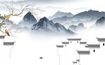 客厅简约风山水画 TIf分层