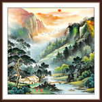 宝地生金国画山水画