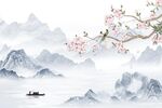 新中式背景墙