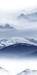 简约玄关山水挂画 tif分层