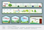 原创户外垃圾分类文化墙墙绘设计
