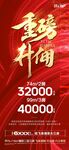 重磅升佣分销上客红金海报