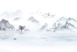 水墨山水画