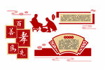 学校文化墙  百善孝为先
