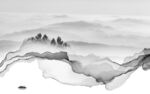 高档 新山水灰色画 TIF分层