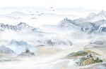 山河山水背景墙