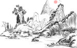 新中式背景墙 