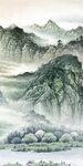 中式新品玄关山水 TiF分层