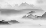简约 新款中式山水 TiF分层