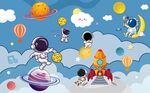 宇宙太空星球背景墙图片