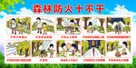 森林防火十不要