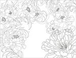 牡丹花背景墙