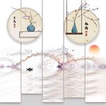 新中式垂帘门帘卷帘