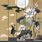 新中式垂帘门帘卷帘