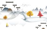 中式客厅意境山水 TIf分层
