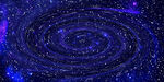 蓝色漩涡星空背景