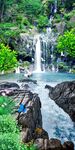意境流水玄关画