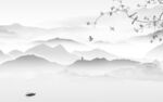 高档最新山水框画 Tif分层