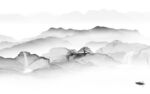 意境 中式山水框画 Tif分层