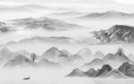 高档中式人气山水 tif分层