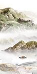 金色 高档玄关山水 tiF分层