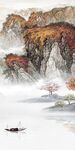 新款 高档玄关山水 tiF分层