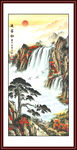 迎客松国画