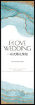 婚礼灯箱鎏金简约海报婚礼策划