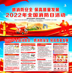 2022年119全国消防日展板