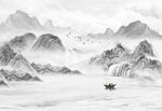 水墨山水画