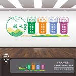 校风校训展板