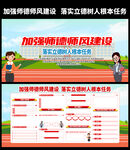 加强师德师风建设宣传栏