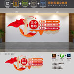 三个务必党建标语文化墙