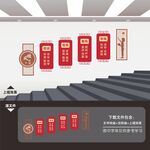 校园文化楼梯文化墙