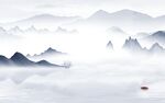 高档 新品山水墙画 Tif分层