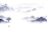 最新 中式画山水图 TIf分层