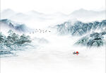 水墨山水画
