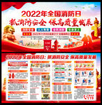 2022年全国消防安全日展板
