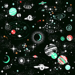 星空 数码印花