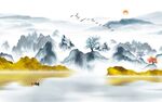 水墨远山