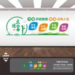 学校园图书馆阅览室标语文化墙