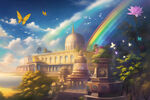 彩虹下的城堡