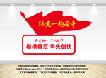 跟党一起奋斗文化墙