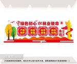 林业文化标语展板墙图片