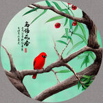 国画小鸟